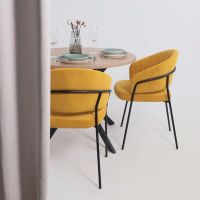 Кресло JUST (Джаст) горчичный Brandy Light 16/черный купить в Минске