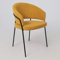 Кресло JUST (Джаст) горчичный Brandy Light 16/черный купить в Минске