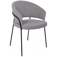 Кресло JUST (Джаст) серый Brandy Light 22/черный Кресло JUST (Джаст) серый Brandy Light 22/черный