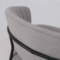 Кресло JUST (Джаст) серый Brandy Light 22/черный купить в Минске