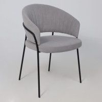 Кресло JUST (Джаст) серый Brandy Light 22/черный купить в Минске