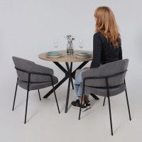 Кресло JUST (Джаст) антрацитовый Brandy Light 28/черный купить в Минске