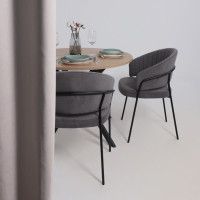 Кресло JUST (Джаст) антрацитовый Brandy Light 28/черный купить в Минске