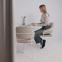 Стол KEON (Кеон) T32 раздвижной 116(155,5)х77 сабия/белый Стол KEON (Кеон) T32 раздвижной 116(155,5)х77 сабия/белый