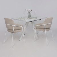 Стол KEON (Кеон) T32 раздвижной 116(155,5)х77 сабия/белый Стол KEON (Кеон) T32 раздвижной 116(155,5)х77 сабия/белый