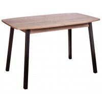 Стол ЛИОН 120(152)*70 дуб/черный