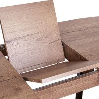 Стол ЛИОН 120(152)*70 дуб/черный купить в Минске