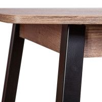 Стол ЛИОН 120(152)*70 дуб/черный купить в Минске