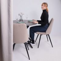 Стул ЛОТУС R 360 латте Brendy 04/черный купить в Минске