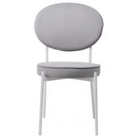 Стул LUK, Серый VELUTTO 52 /белый купить в Минске Стул LUK, Серый VELUTTO 52 /белый купить в Минске