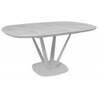 Стол MERLIN 1100(1500)*750 МДФ+HPL-пластик белый Monte Belo/белый купить в Минске