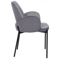 Стул МИЛ, темно-серый/светло-серый VELUTTO/черный купить в Минске