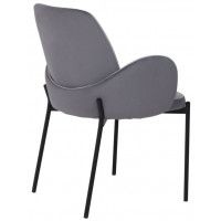 Стул МИЛ, темно-серый/светло-серый VELUTTO/черный купить в Минске