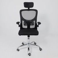 Кресло AksHome MILAN (Милан) CHROME ткань/сетка черный купить в Минске