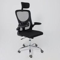 Кресло AksHome MILAN (Милан) CHROME ткань/сетка черный купить в Минске