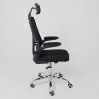 Кресло AksHome MILAN (Милан) CHROME ткань/сетка черный купить в Минске