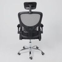 Кресло AksHome MILAN (Милан) CHROME ткань/сетка черный купить в Минске