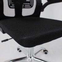 Кресло AksHome MILAN (Милан) CHROME ткань/сетка черный купить в Минске