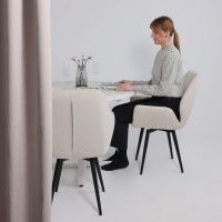 Стул NORRIS (Норрис) 360 бежевый Brendy 02/черный купить в Минске Стул NORRIS (Норрис) 360 бежевый Brendy 02/черный купить в Минске