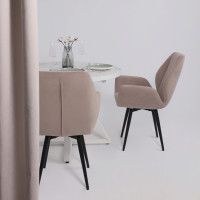 Стул NORRIS (Норрис) 360 латте Brendy 04/черный купить в Минске