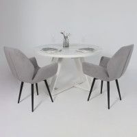 Стул NORRIS (Норрис) 360 серый Brendy 22/черный купить в Минске