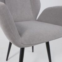 Стул NORRIS (Норрис) 360 серый Brendy 22/черный купить в Минске