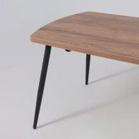 Стол OLIS (Олис) R Т32 раздвижной 116(155,5)х77 дуб табачный/черный Стол OLIS (Олис) R Т32 раздвижной 116(155,5)х77 дуб табачный/черный