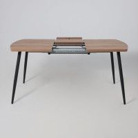 Стол OLIS (Олис) R Т32 раздвижной 116(155,5)х77 дуб табачный/черный Стол OLIS (Олис) R Т32 раздвижной 116(155,5)х77 дуб табачный/черный