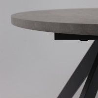 Стол Oliver раздвижной обеденный D120(160)*750 камень темный/антрацит Стол Oliver раздвижной обеденный D120(160)*750 камень темный/антрацит