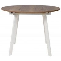 Стол Остин 1000(1350)*750 дуб галифакс/белый купить в Минске Стол Остин 1000(1350)*750 дуб галифакс/белый купить в Минске