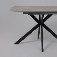 Стол PHILIP (Филип) 116 раздвижной 116(155,5)х77 Цемент/Черный Стол PHILIP (Филип) 116 раздвижной 116(155,5)х77 Цемент/Черный