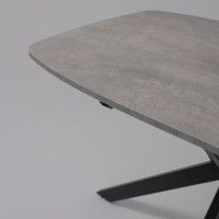 Стол PHILIP (Филип) 116 раздвижной 116(155,5)х77 Цемент/Черный Стол PHILIP (Филип) 116 раздвижной 116(155,5)х77 Цемент/Черный