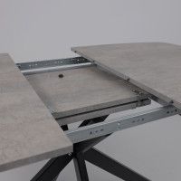 Стол PHILIP (Филип) 116 раздвижной 116(155,5)х77 Цемент/Черный Стол PHILIP (Филип) 116 раздвижной 116(155,5)х77 Цемент/Черный