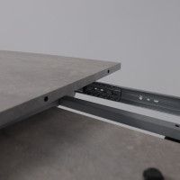 Стол PHILIP (Филип) 116 раздвижной 116(155,5)х77 Цемент/Черный Стол PHILIP (Филип) 116 раздвижной 116(155,5)х77 Цемент/Черный