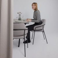 Стол PHILIP (Филип) 116 раздвижной 116(155,5)х77 Цемент/Черный Стол PHILIP (Филип) 116 раздвижной 116(155,5)х77 Цемент/Черный