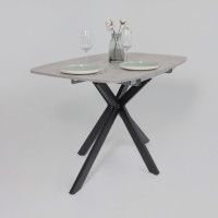 Стол PHILIP (Филип) 116 раздвижной 116(155,5)х77 Цемент/Черный Стол PHILIP (Филип) 116 раздвижной 116(155,5)х77 Цемент/Черный