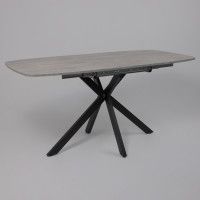 Стол PHILIP (Филип) 116 раздвижной 116(155,5)х77 Цемент/Черный Стол PHILIP (Филип) 116 раздвижной 116(155,5)х77 Цемент/Черный