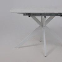 Стол PHILIP (Филип) 116 раздвижной 116(155,5)х77 Сабия/Белый