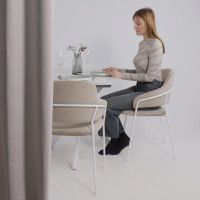 Стол PHILIP (Филип) 116 раздвижной 116(155,5)х77 Сабия/Белый