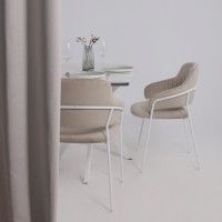 Стол PHILIP (Филип) 116 раздвижной 116(155,5)х77 Сабия/Белый