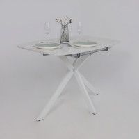 Стол PHILIP (Филип) 116 раздвижной 116(155,5)х77 Сабия/Белый