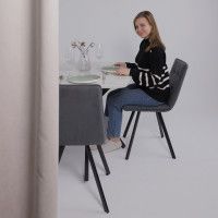 Стол PHILIP (Филип) 116 раздвижной 116(155,5)х77 Сабия/Черный Стол PHILIP (Филип) 116 раздвижной 116(155,5)х77 Сабия/Черный