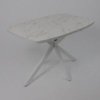 Стол PHILIP (Филип) T32 раздвижной 116(155,5)х77 Сабия/Белый