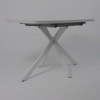 Стол PHILIP (Филип) T32 раздвижной 116(155,5)х77 Сабия/Белый