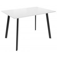 Стол СЛИМ 2 обеденный  110*70 белый/черный