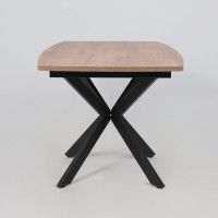 Стол TWIST (Твист) раздвижной 130(170)*80*75 дуб табачный/черный купить в Минске Стол TWIST (Твист) раздвижной 130(170)*80*75 дуб табачный/черный купить в Минске