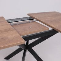 Стол TWIST (Твист) раздвижной 130(170)*80*75 дуб табачный/черный купить в Минске Стол TWIST (Твист) раздвижной 130(170)*80*75 дуб табачный/черный купить в Минске