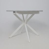 Стол VEGA раздвижной D100(135)*75 цемент/белый купить в Минске