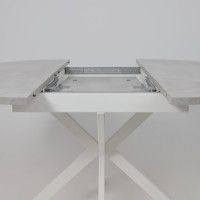 Стол VEGA раздвижной D100(135)*75 цемент/белый купить в Минске