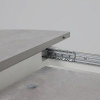 Стол VEGA раздвижной D100(135)*75 цемент/белый купить в Минске